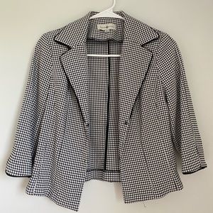 Black and white checkered jacket